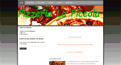 Desktop Screenshot of pizzeria-la-piccola-medebach.com